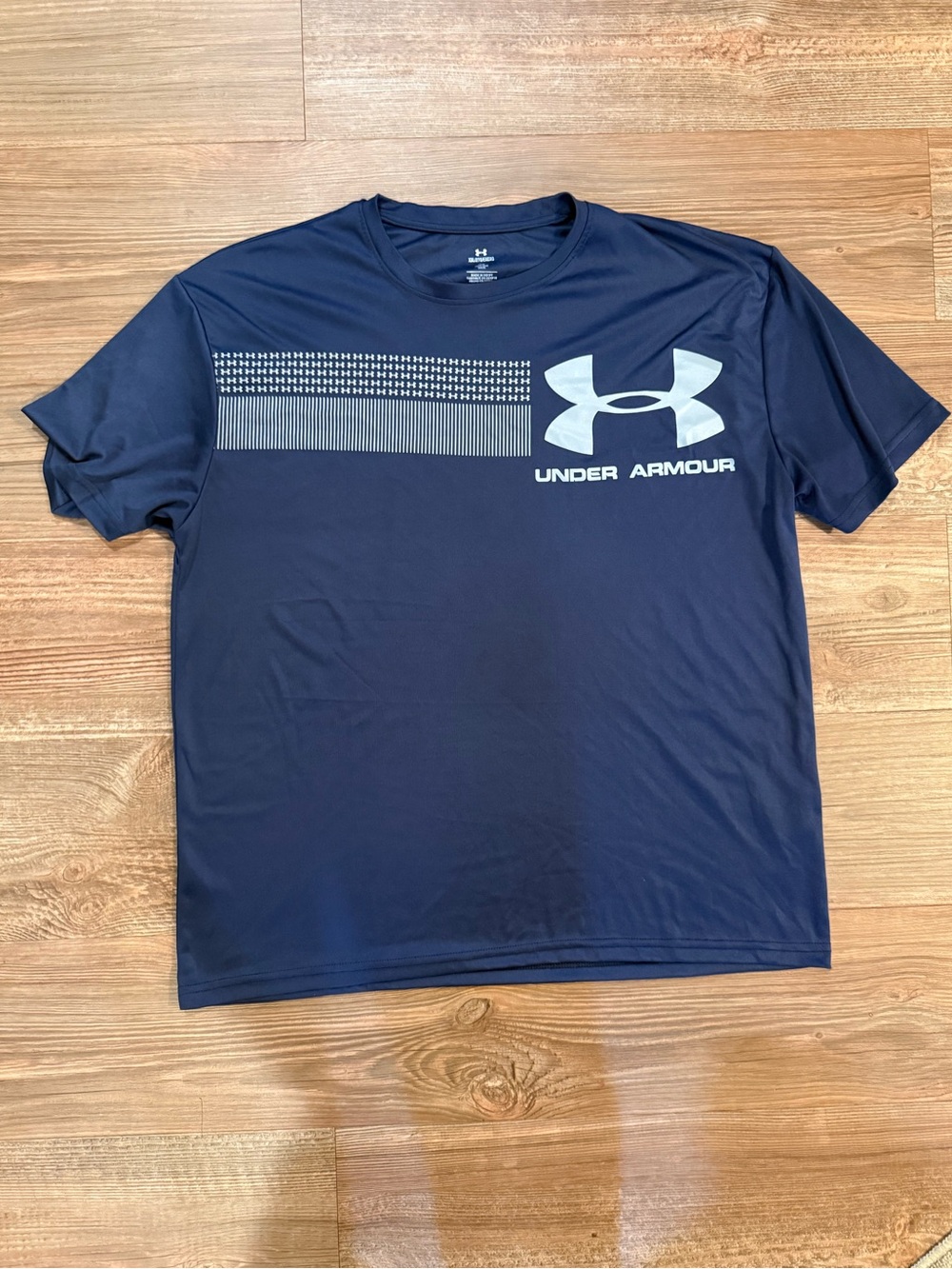 Under Armour Navy Short-Sleeve Performance Tee with Large Logo